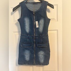Mini Denim Dress